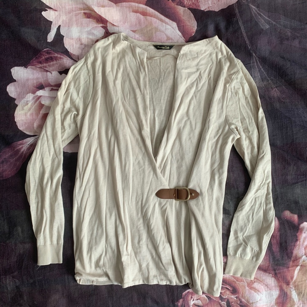 Massimo Dutti beige top
